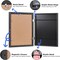 9x12 Kids Art Frame Set of 2, Solid Wood Kids Artwork Frames Changeable with Front Opening Hold 150 Pictures, Art Frames for Kids Art with Mat,without Mat 9x12 Picture Frame Black Wood